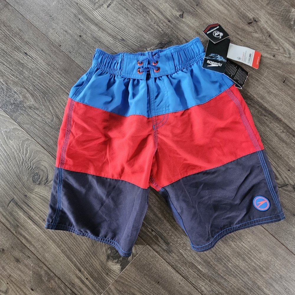 Speedo Kids Swim Trunks - Red, Blue, Black